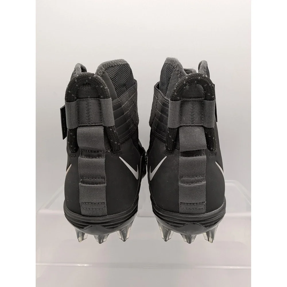 Nike Force Savage Elite 2 Shoes Mens 8.5 Black Football Cleats Spikes AH3999-001
